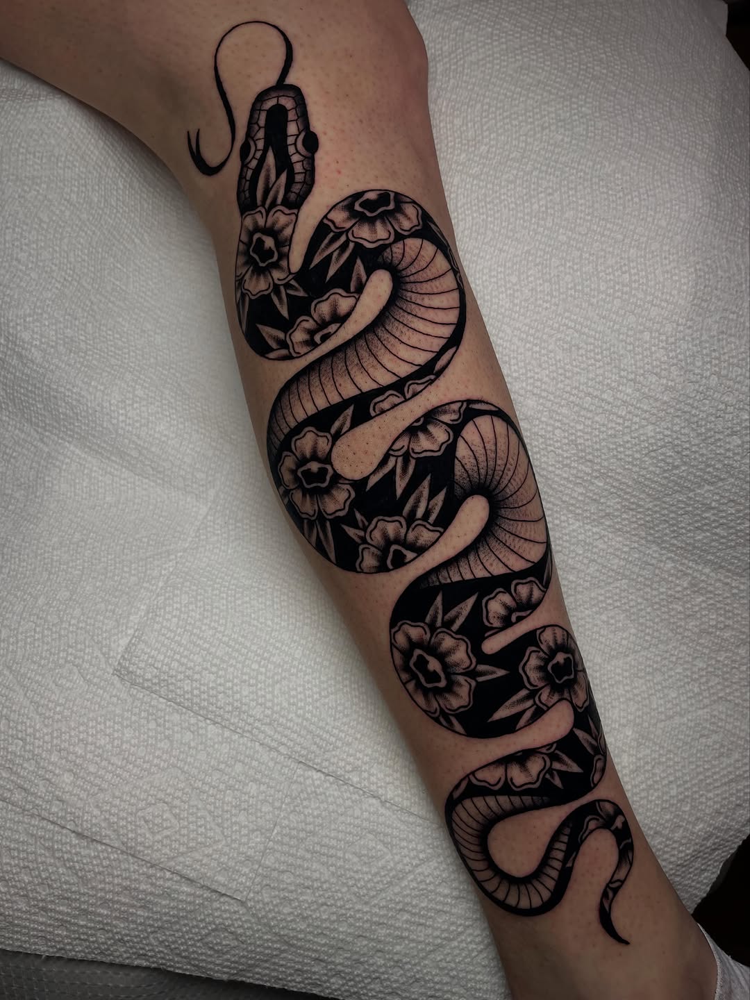Tattoo by @marquiwatling — american_traditional, blackwork