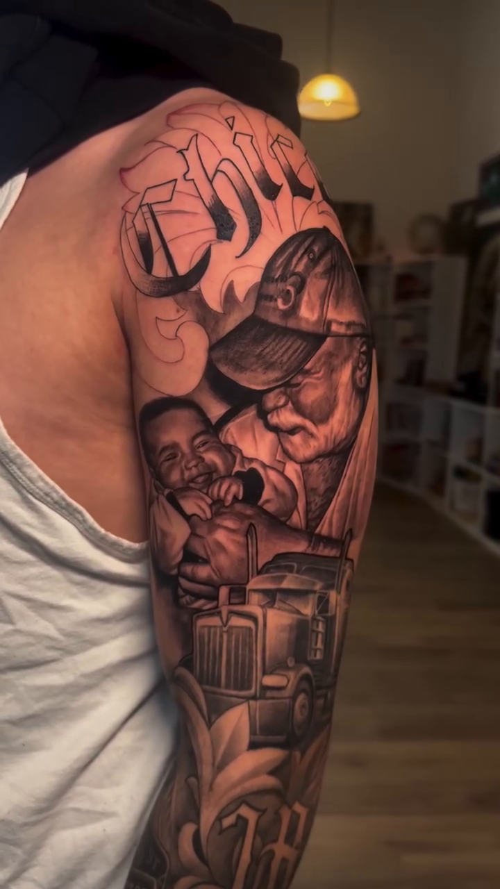 Tattoo by @sam__neer — realism, black_and_grey