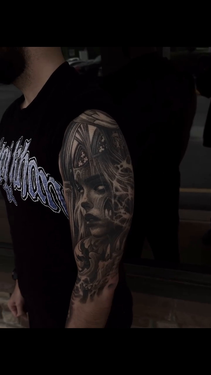 Tattoo by @dannylepore — dark_realism, black_and_grey