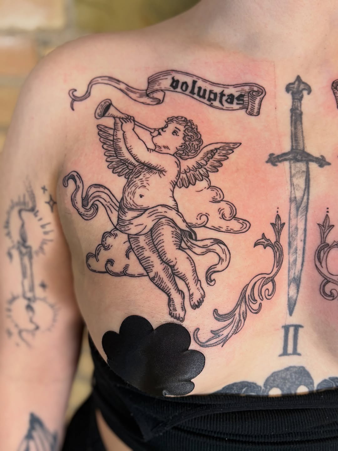 Tattoo by @linds.ink โ illustrative, lettering_script