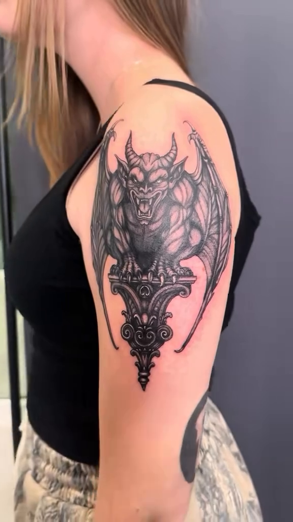 Tattoo by @7th_heaven_tattoo — illustrative, black_and_grey