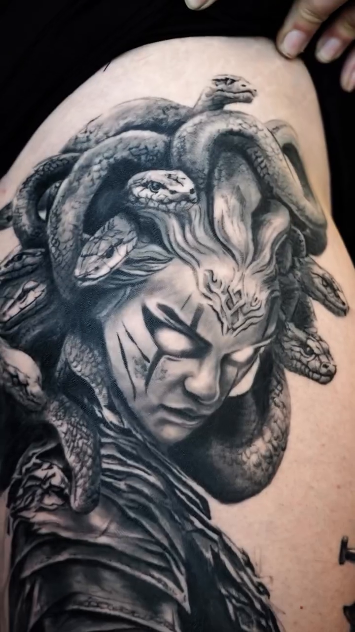 Tattoo by @thekidkennedy — dark_realism, black_and_grey