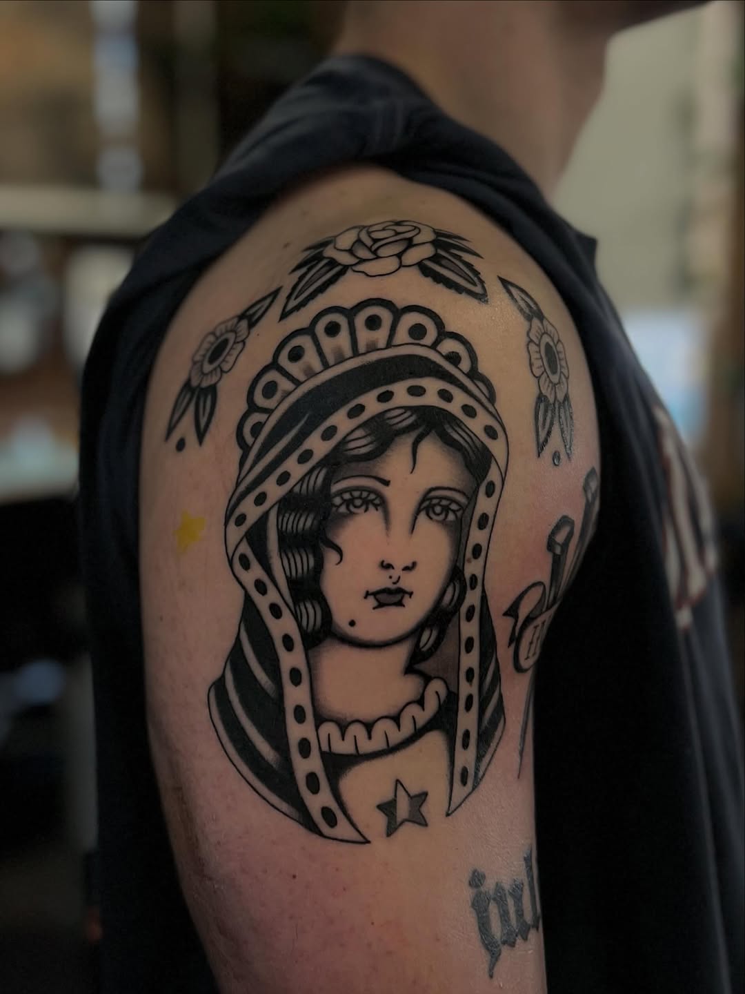 Tattoo by @sydsayyah — american_traditional, black_and_grey
