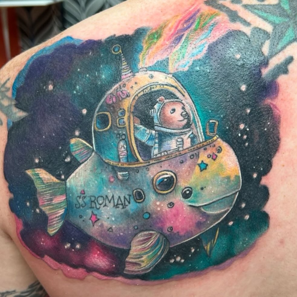 Tattoo by @chris_renaissancetattoos — new_school, illustrative