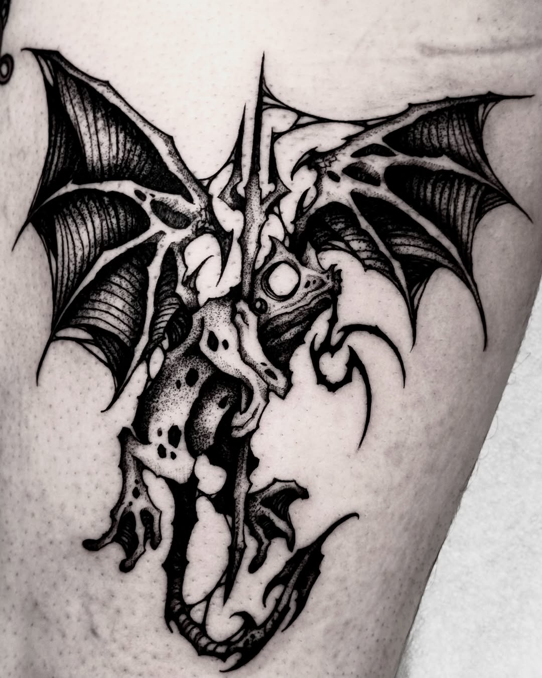 Tattoo by @bryanblack.ttt — dark_realism, blackwork