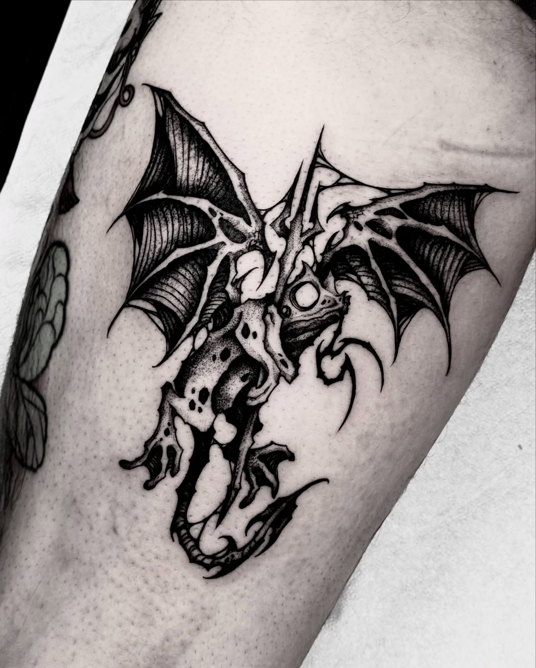 Tattoo by @bryanblack.ttt — blackwork, dark_realism