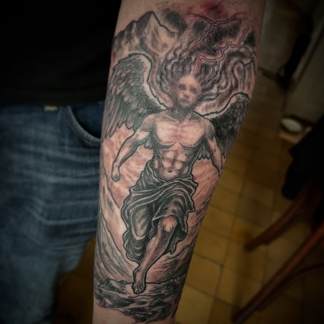 Tattoo by @yatush — realism, black_and_grey
