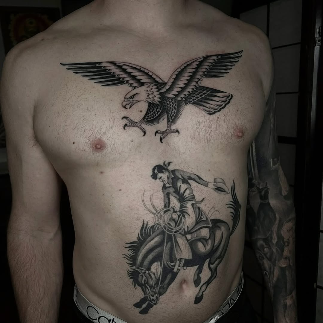 Tattoo by @linahsiaotattoo — american_traditional, black_and_grey