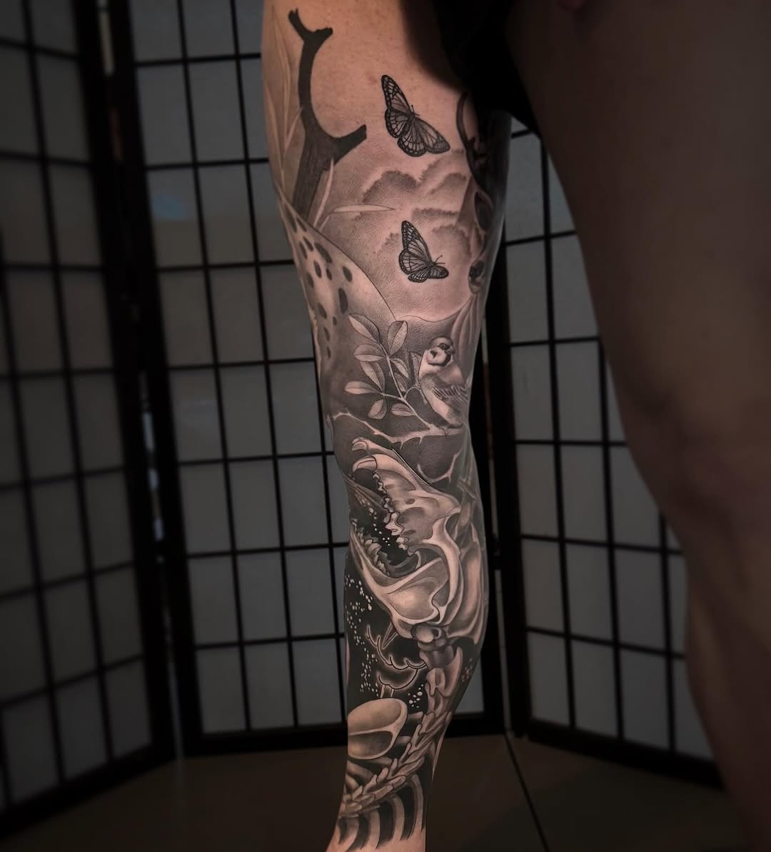 Tattoo by @missautumndancer — realism, black_and_grey