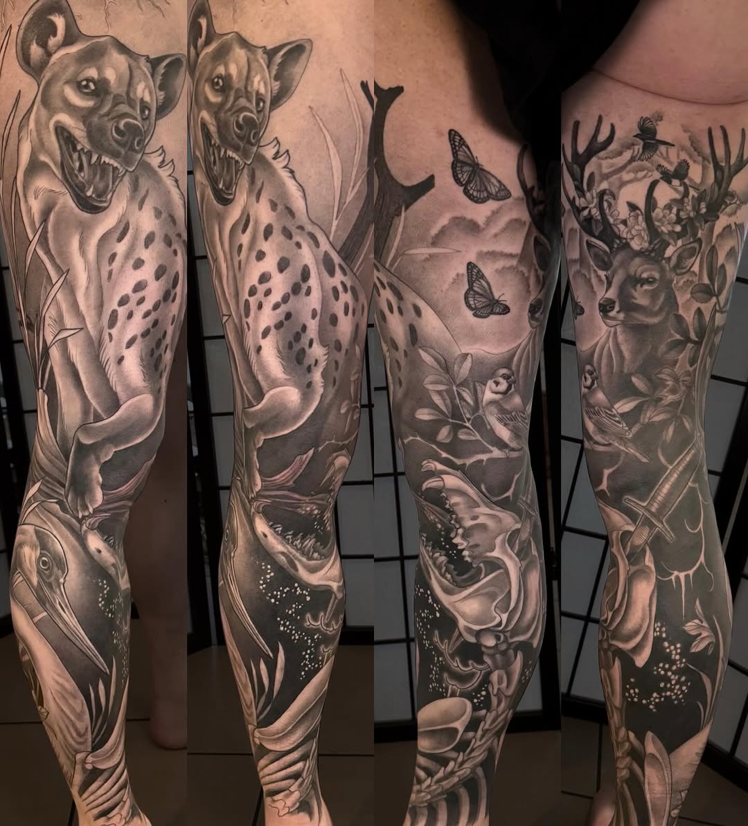 Tattoo by @missautumndancer — realism, black_and_grey