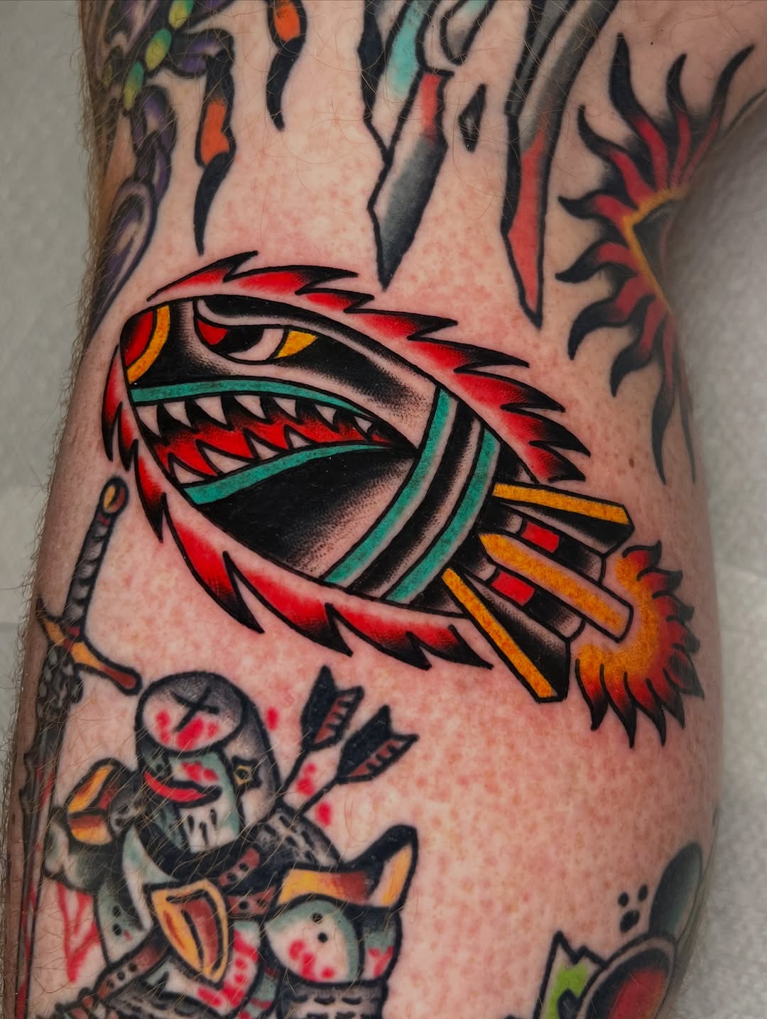 Tattoo by @peteherg — american_traditional