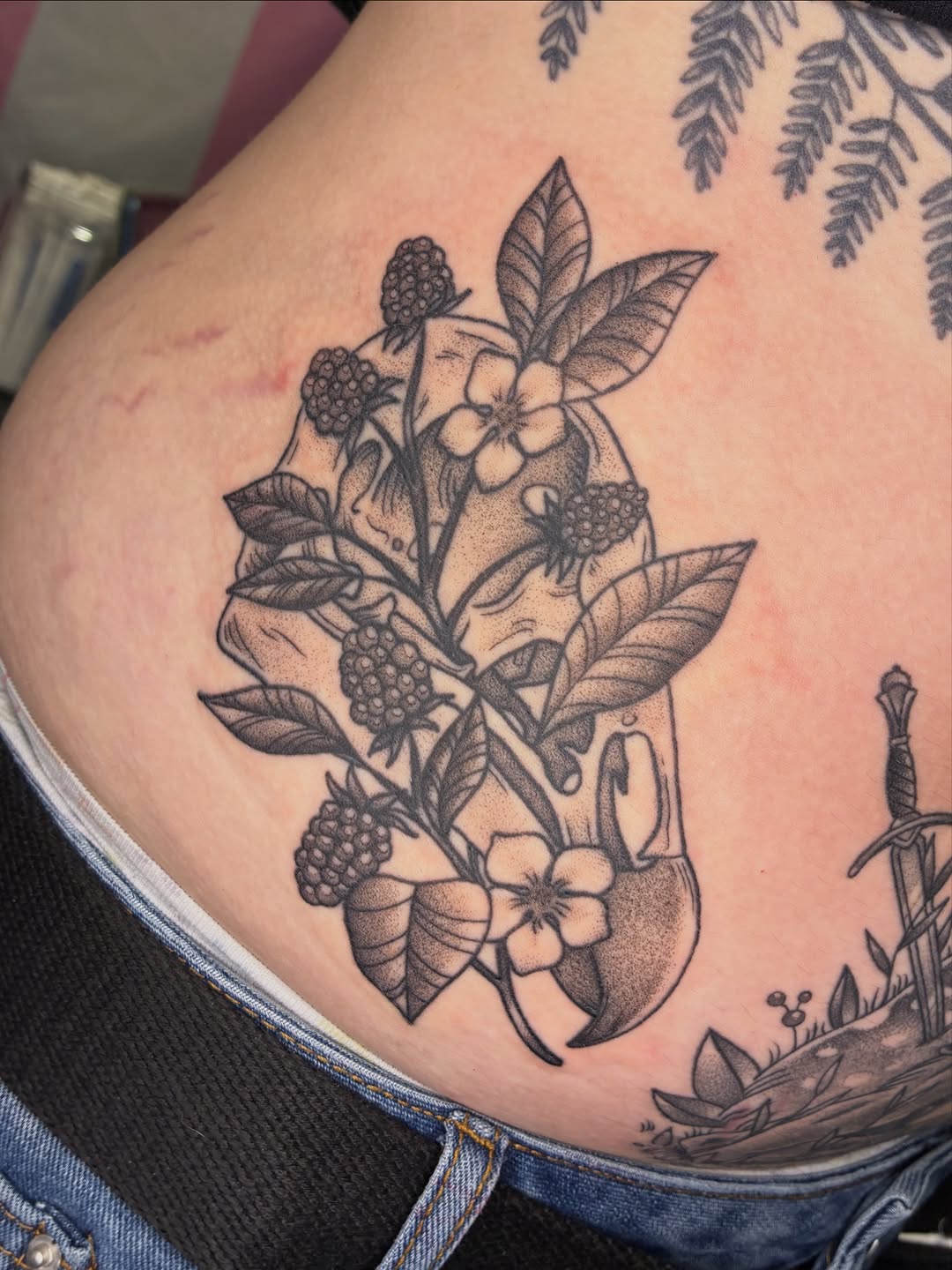 Tattoo by @shark_boy_tattoos โ illustrative, black_and_grey