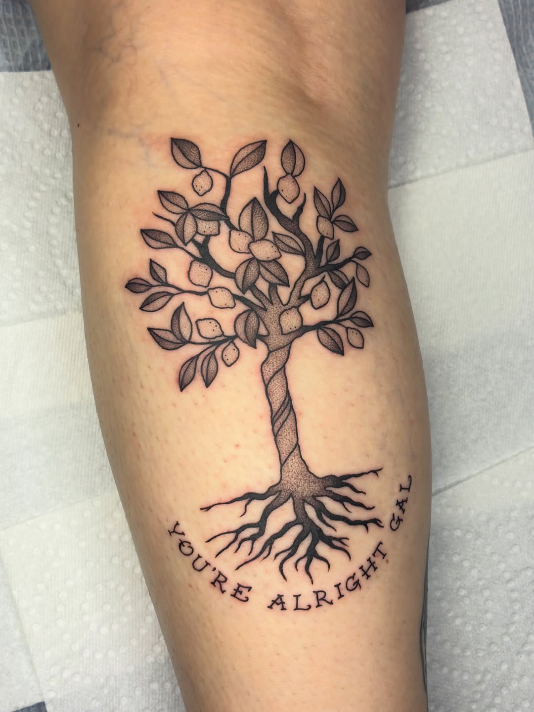 Tattoo by @shark_boy_tattoos — lettering_script