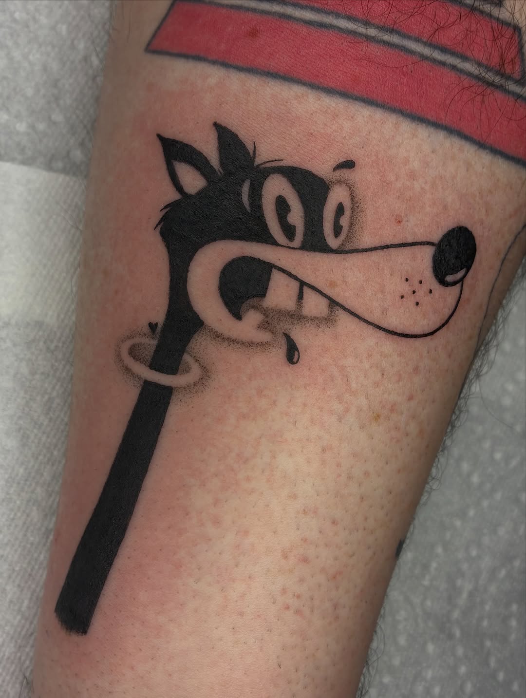 Tattoo by @shark_boy_tattoos — blackwork