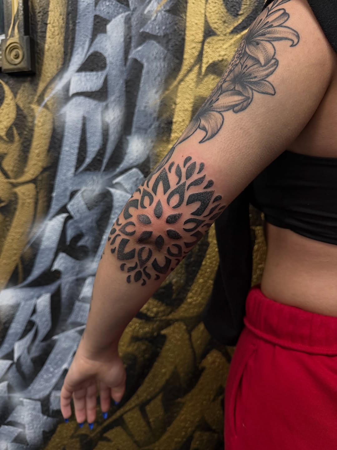 Tattoo by @aminatattooyou β blackwork, geometric