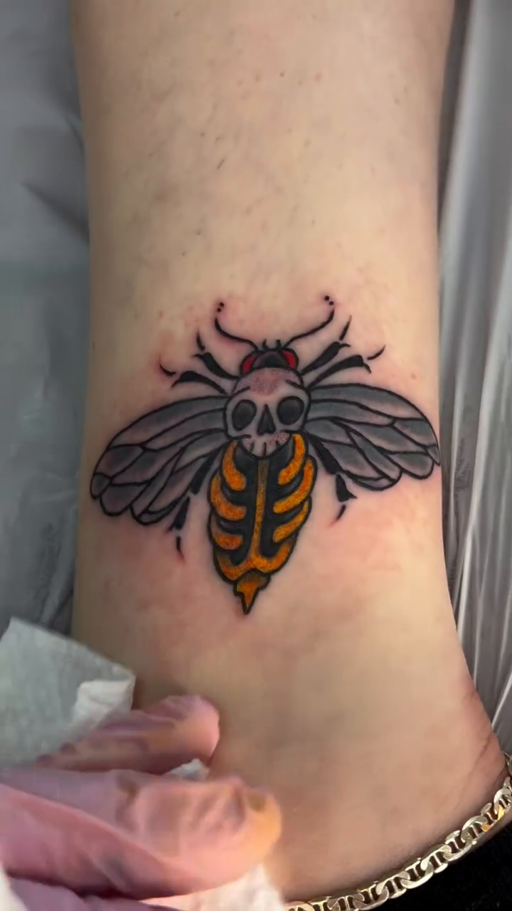 Tattoo by @chrischapmantattoo — illustrative, black_and_grey