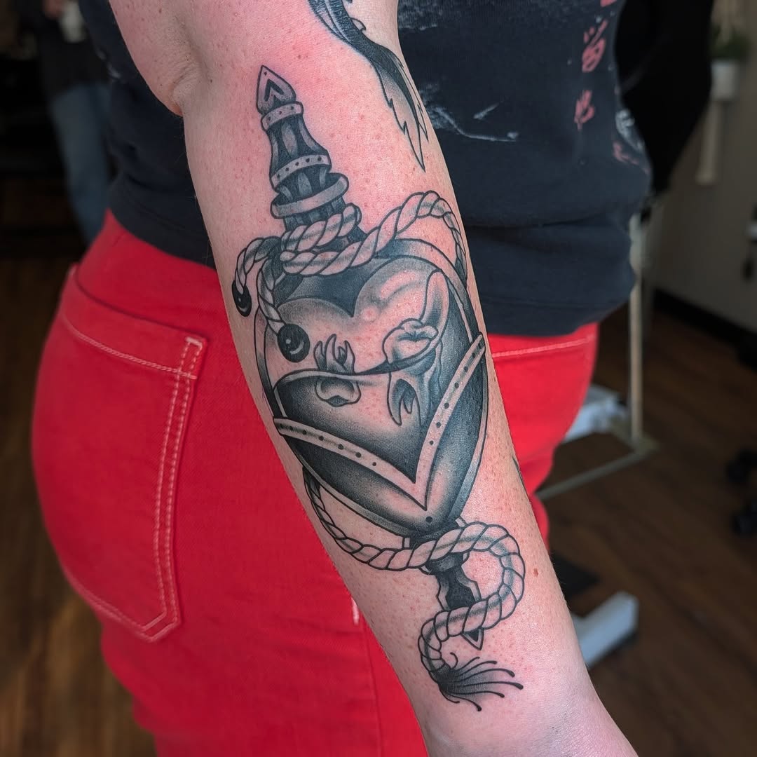 Tattoo by @tattoosbyvicca — illustrative, black_and_grey
