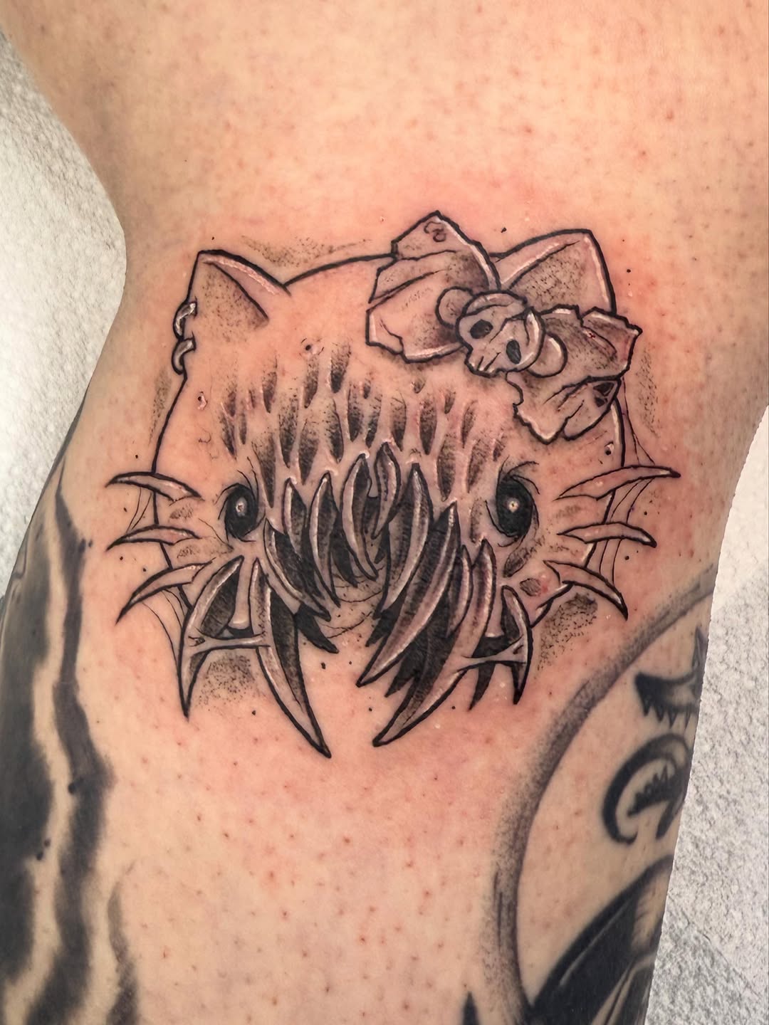 Tattoo by @bennwho_tattoo โ dark_realism, black_and_grey