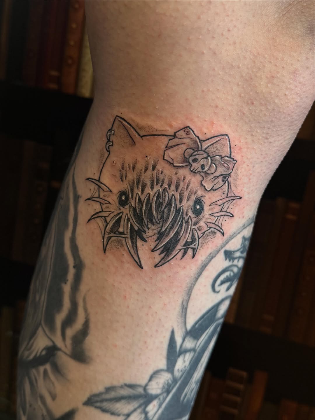 Tattoo by @bennwho_tattoo โ black_and_grey, dark_realism