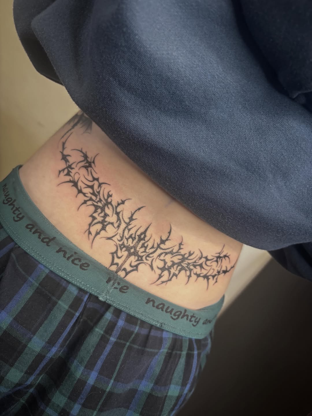 Tattoo by @jayspike_tattoos — blackwork