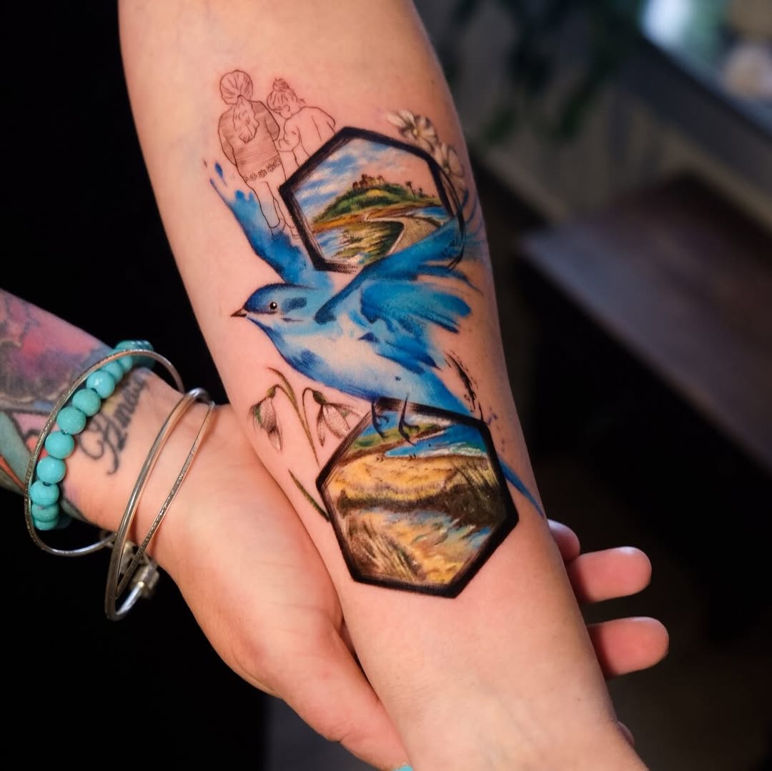 Tattoo by @senaasogutlu — watercolor, realism