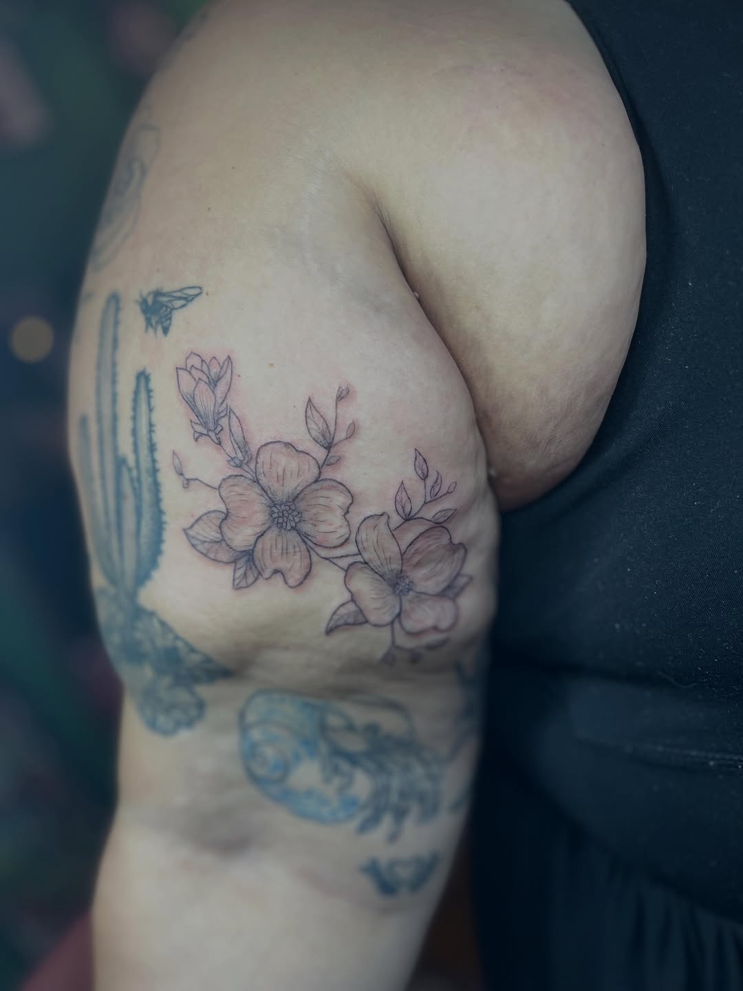Tattoo by @bodyartbycakens — fine_line, black_and_grey
