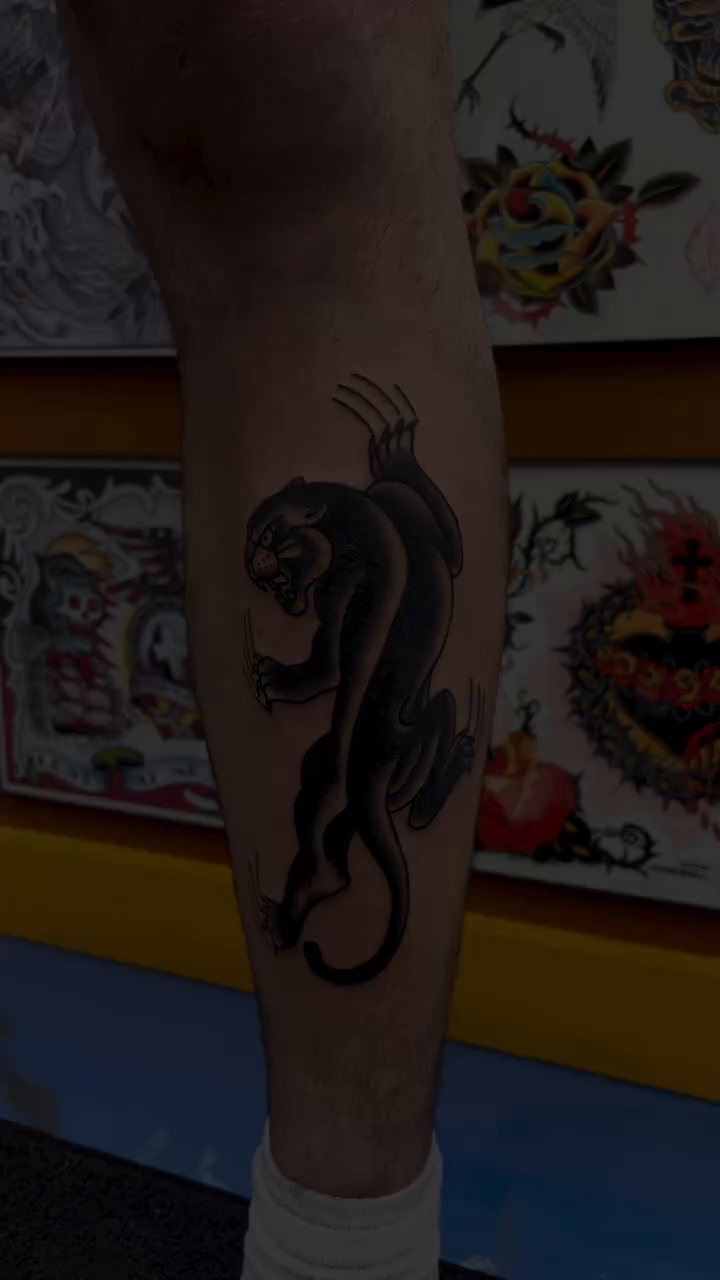 Tattoo by @kindaspiky — american_traditional, blackwork