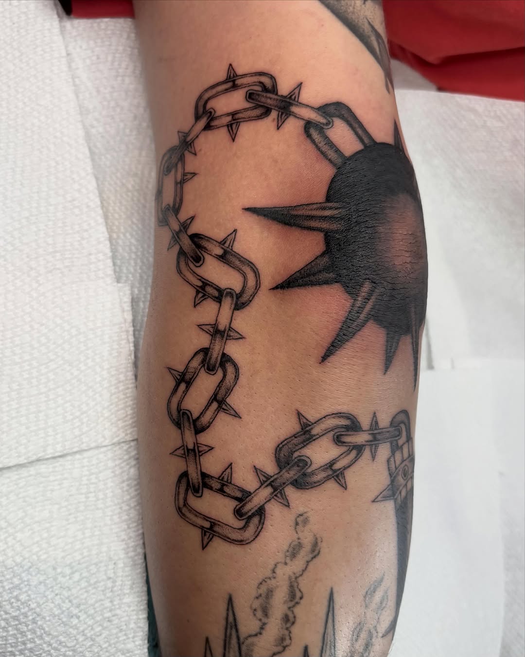 Tattoo by @marihposa — blackwork