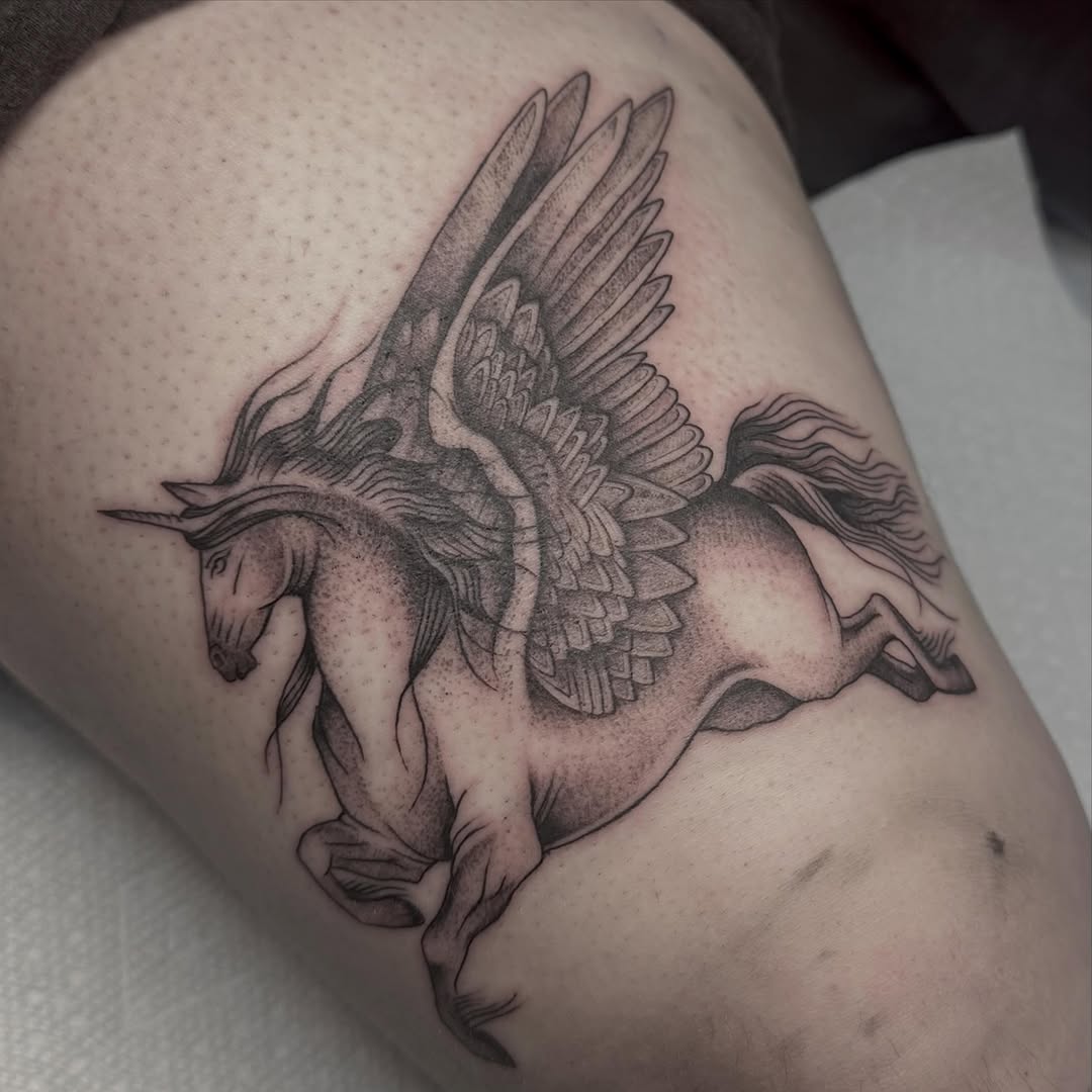Tattoo by @nambiepambie — dotwork