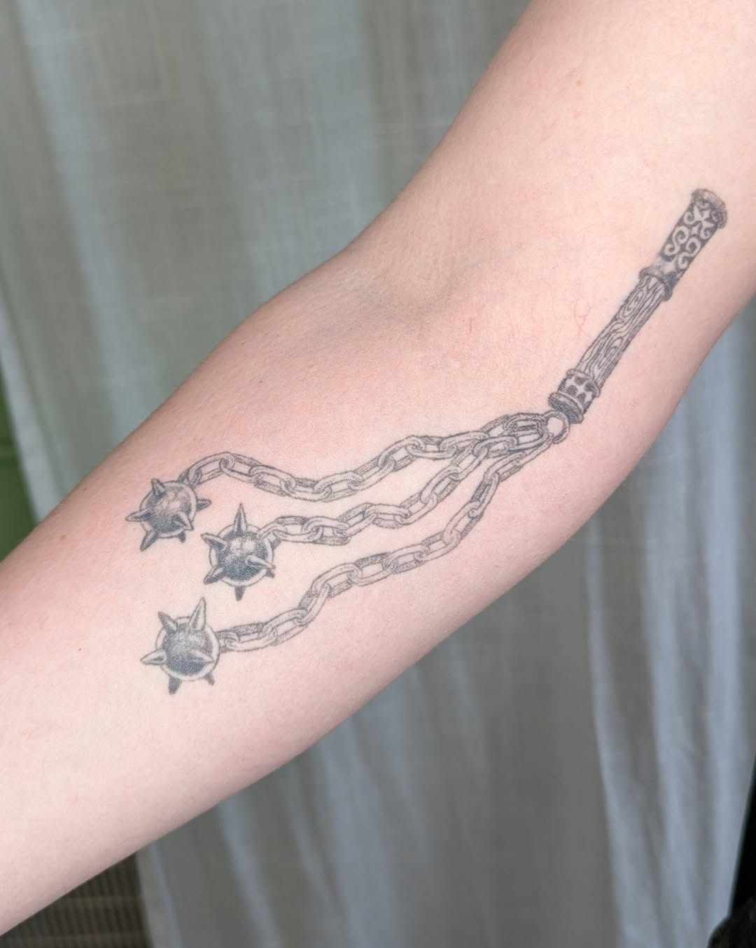 Tattoo by @sluggybunny — illustrative, black_and_grey