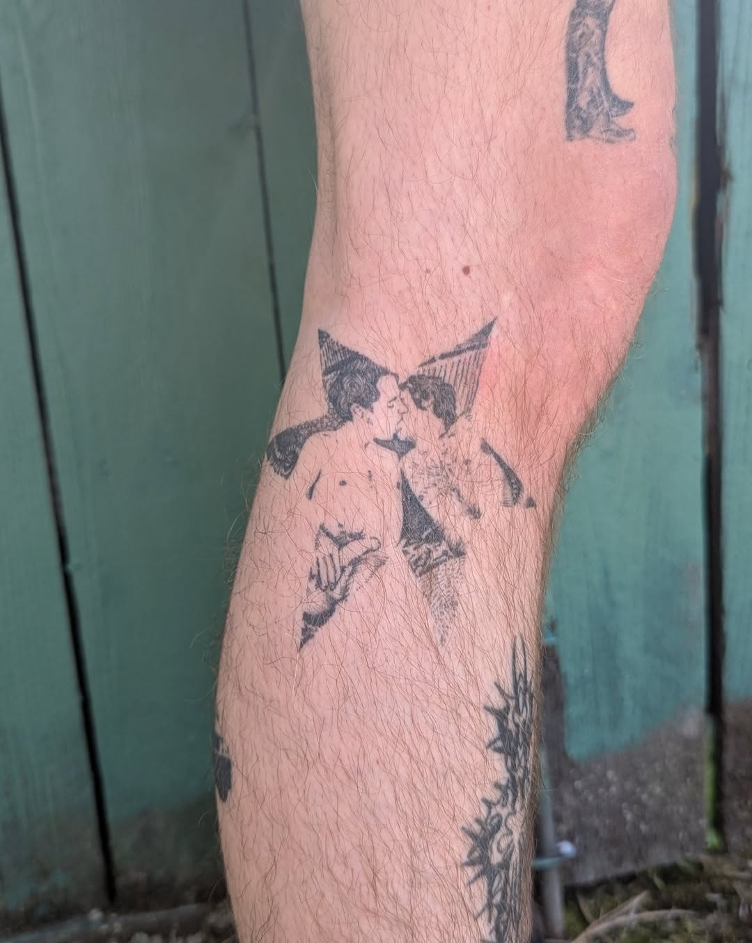 Tattoo by @sluggybunny — blackwork
