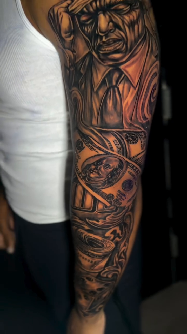 Tattoo by @_.slym — chicano, black_and_grey