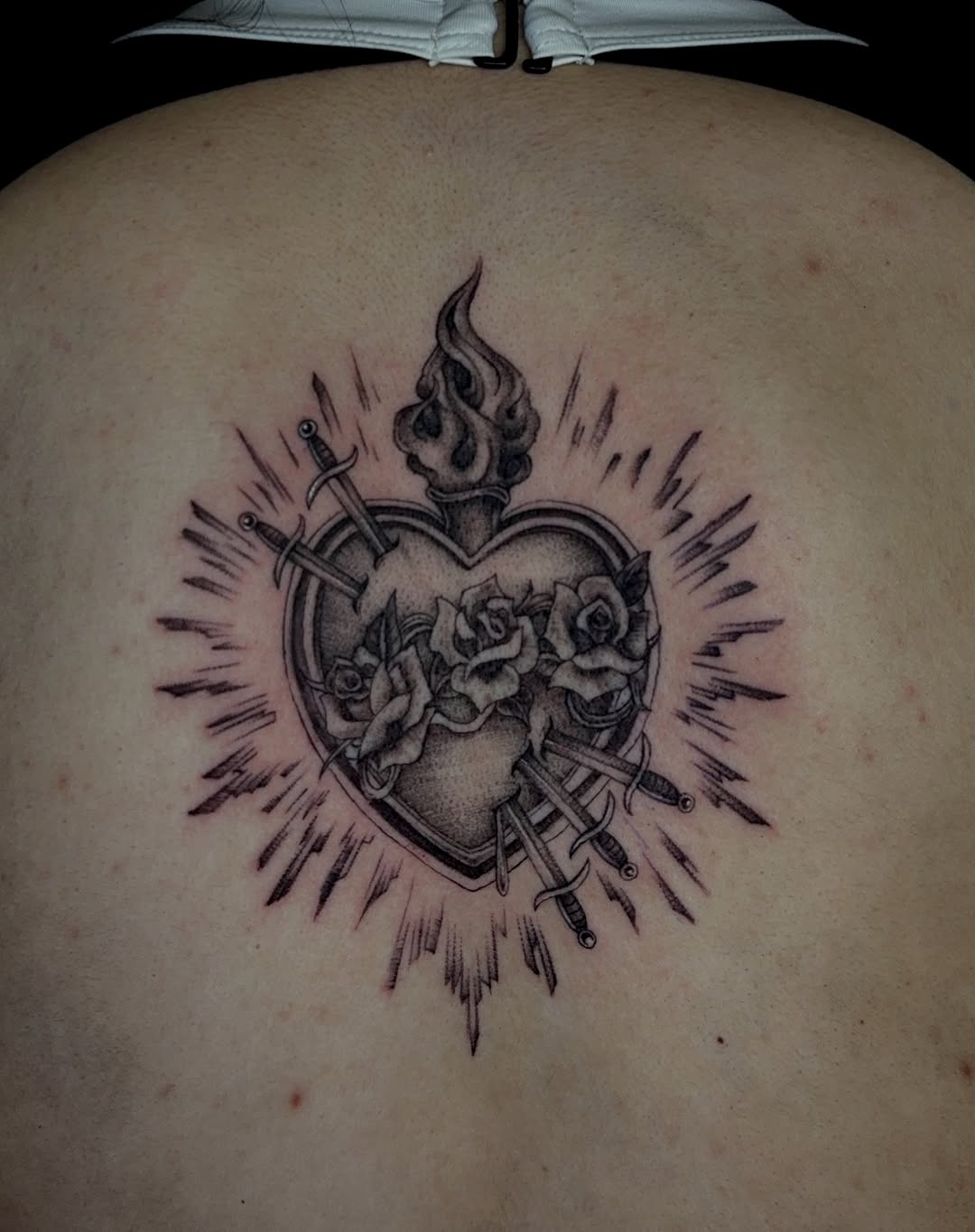 Tattoo by @inkwlexaa — black_and_grey