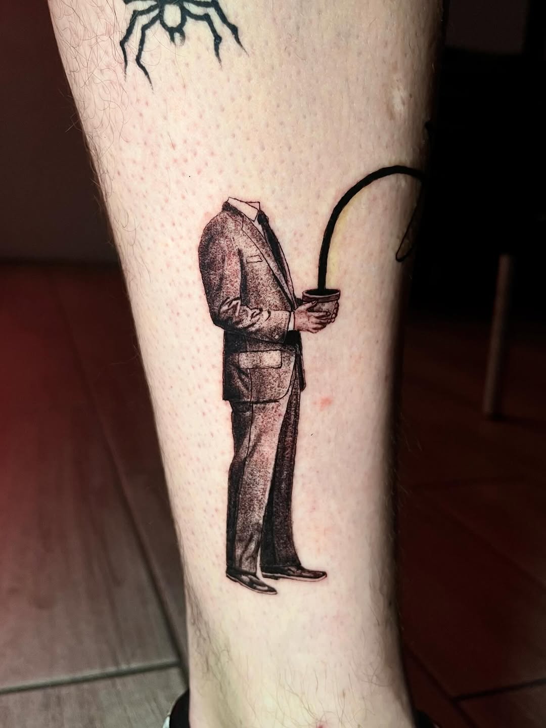 Tattoo by @jiinkytattoos — realism, black_and_grey