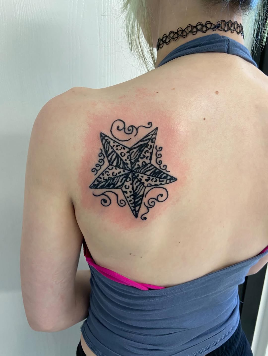 Tattoo by @1luv_tattoo — illustrative, blackwork