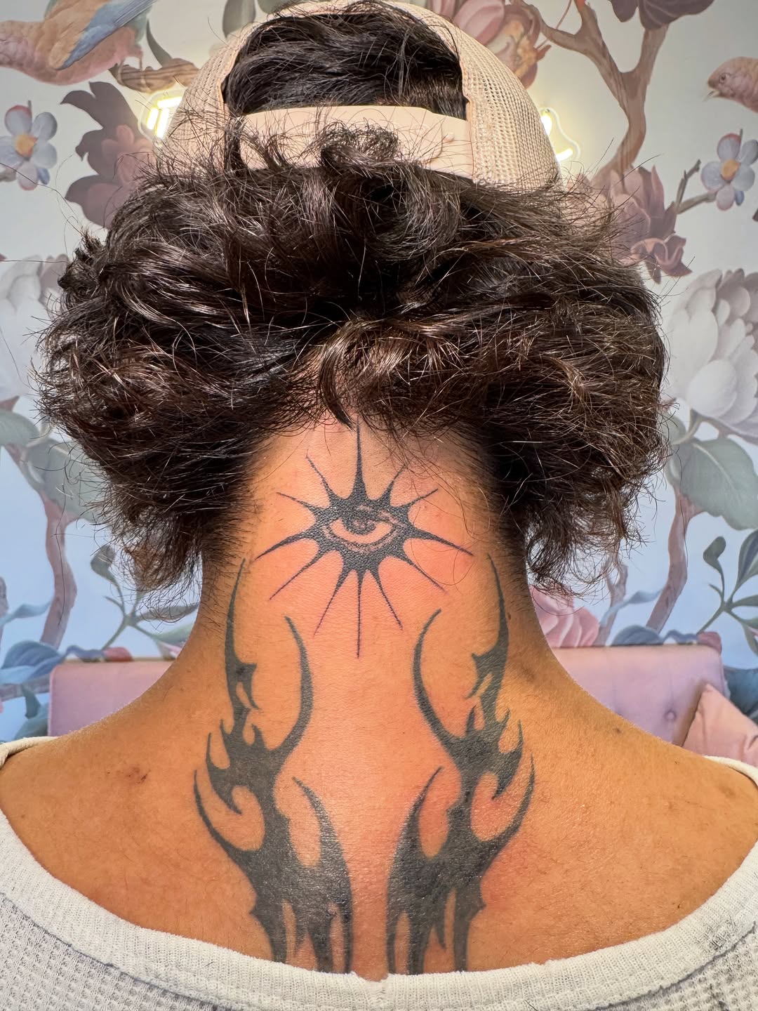 Tattoo by @kinz_ink — blackwork, illustrative