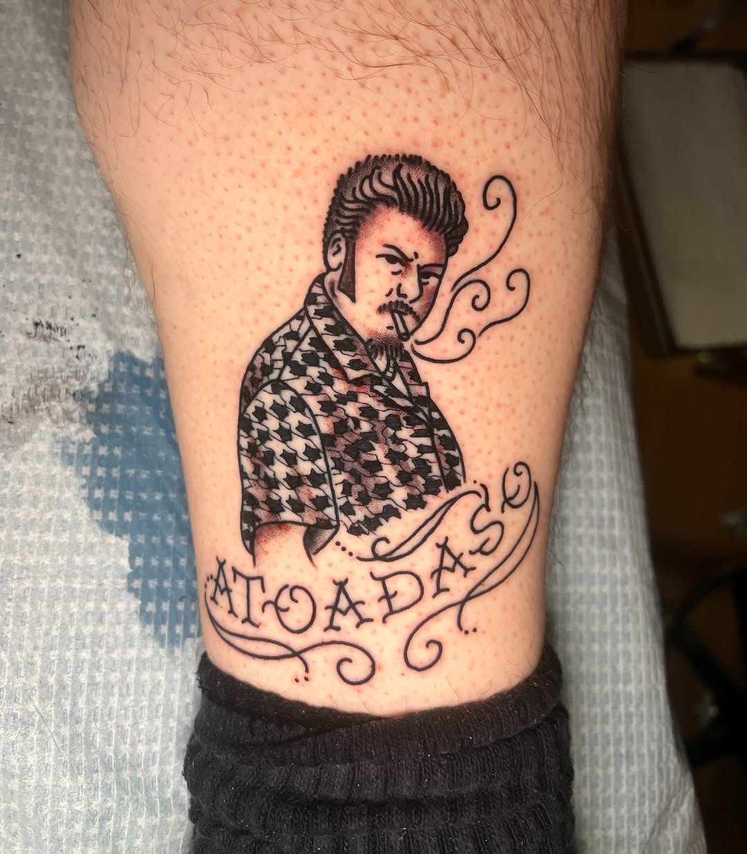 Tattoo by @braytontattoos — american_traditional, lettering_script