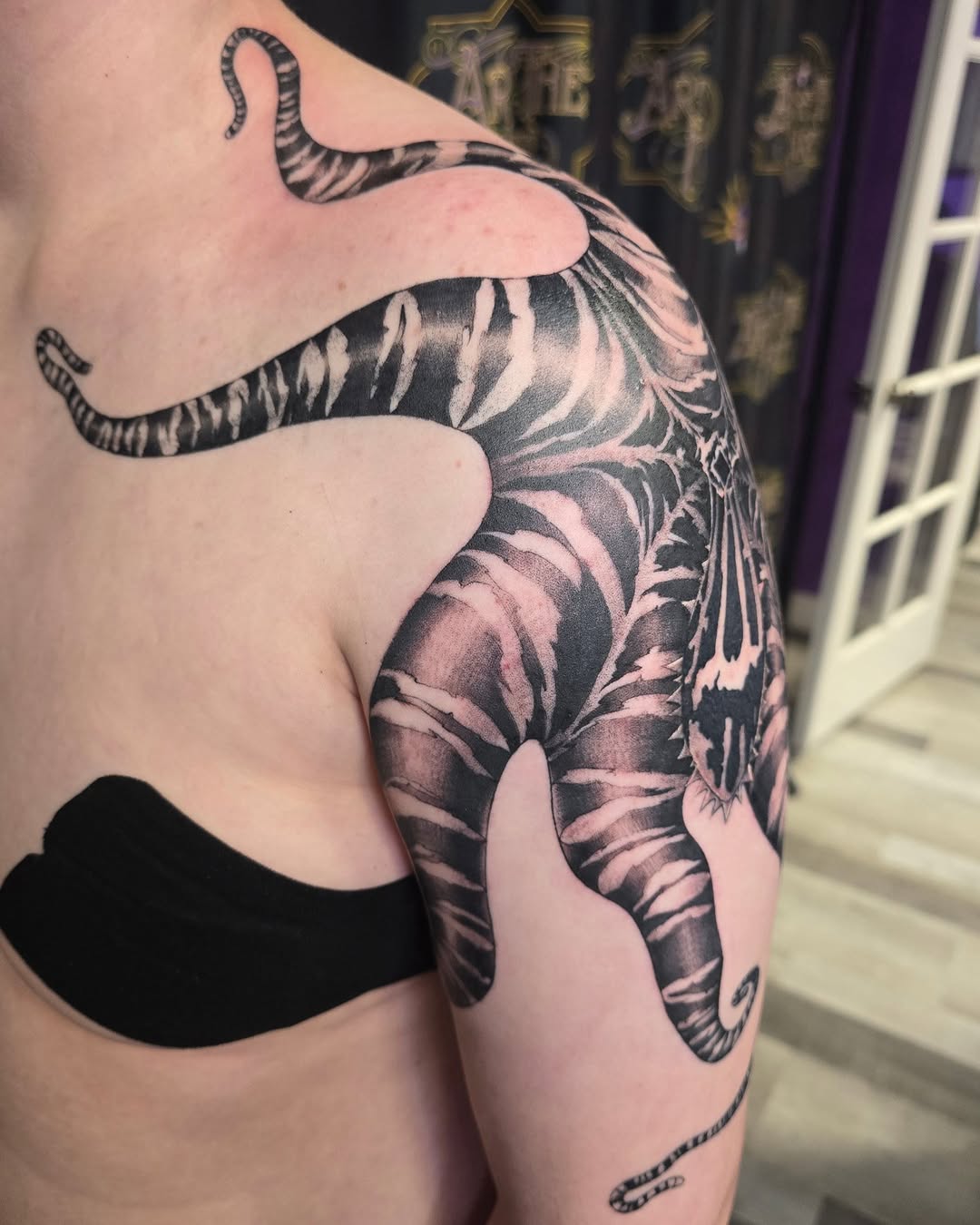 Tattoo by @inked.by.rose — black_and_grey, realism
