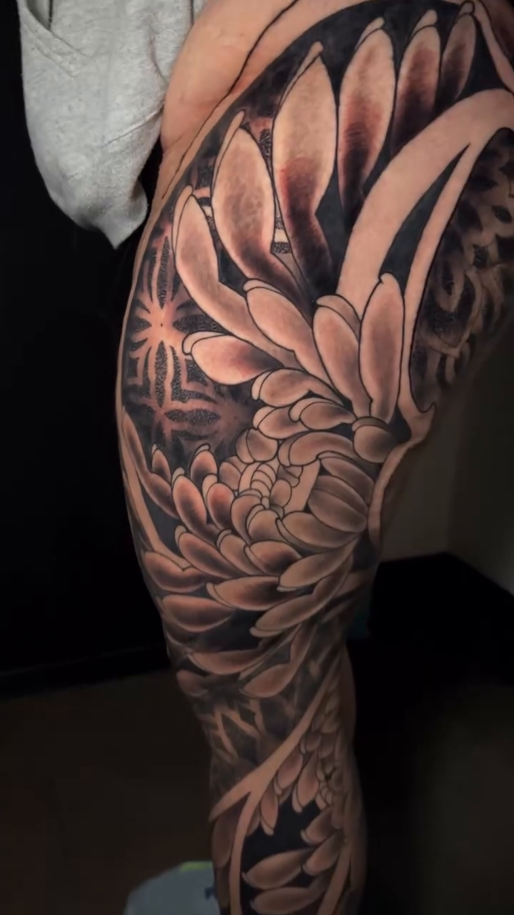 Tattoo by @artdoctortattoo โ ornamental, black_and_grey