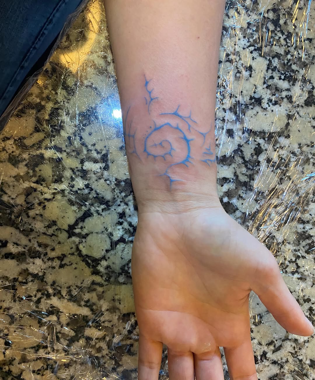 Tattoo by @disturbed_0riental_tattoos — illustrative, geometric