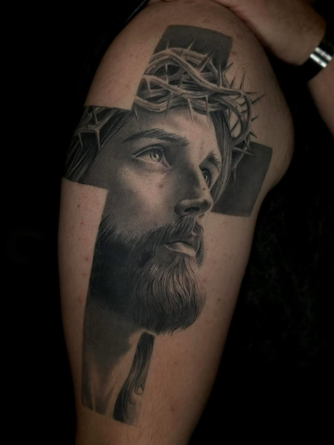 Tattoo by @katiektattoos โ realism, black_and_grey