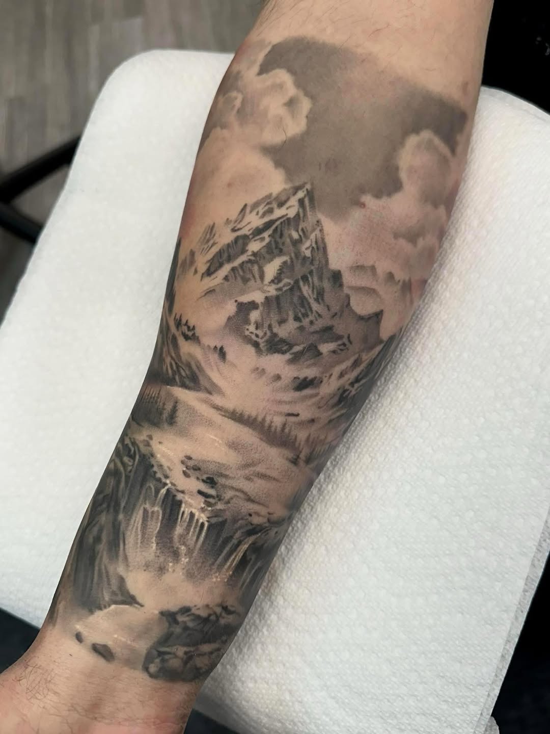 Tattoo by @katiektattoos โ realism, black_and_grey