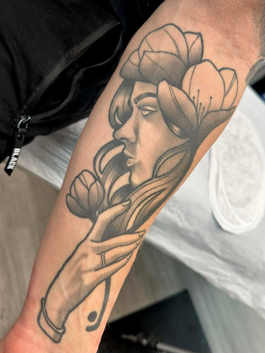 Tattoo by @katiektattoos โ black_and_grey, realism