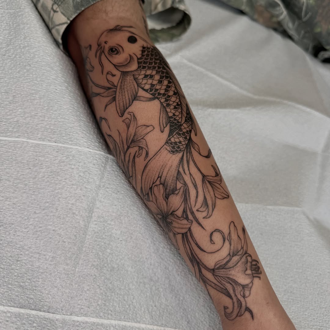 Tattoo by @sol.moss.tattoo — japanese_irezumi, black_and_grey