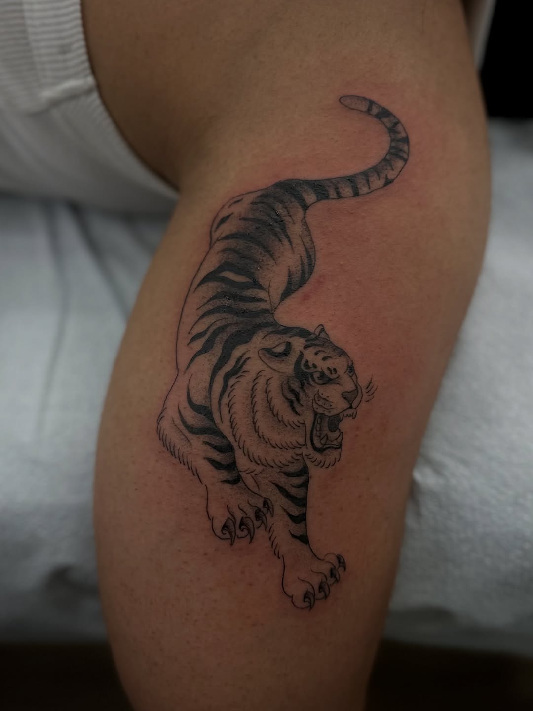 Tattoo by @ttt.christian — japanese_irezumi, black_and_grey