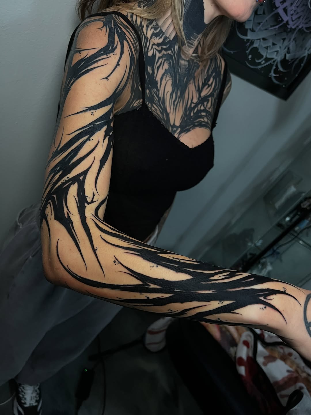 Tattoo by @jamesfoltz — blackwork, illustrative
