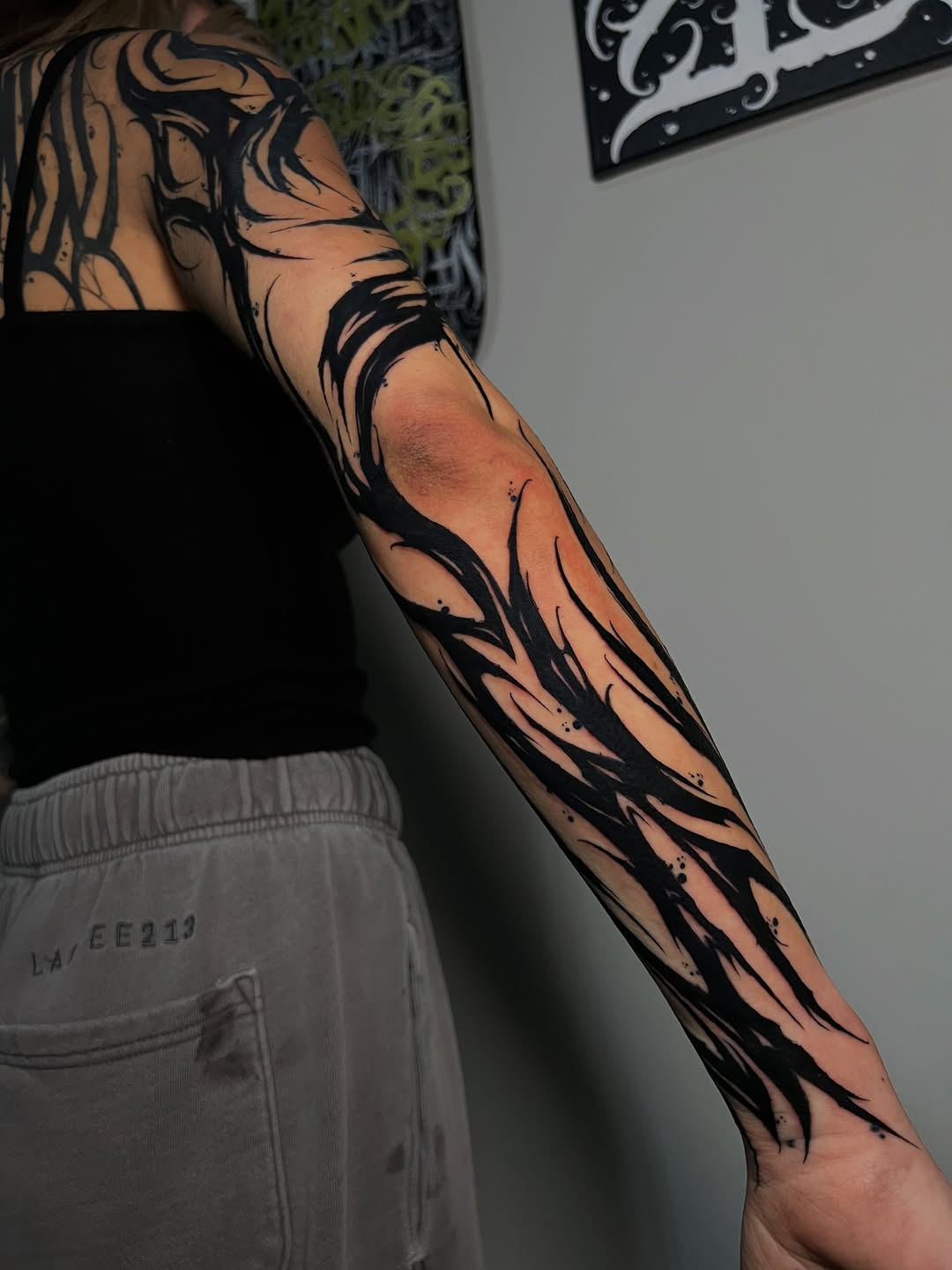 Tattoo by @jamesfoltz — blackwork, illustrative