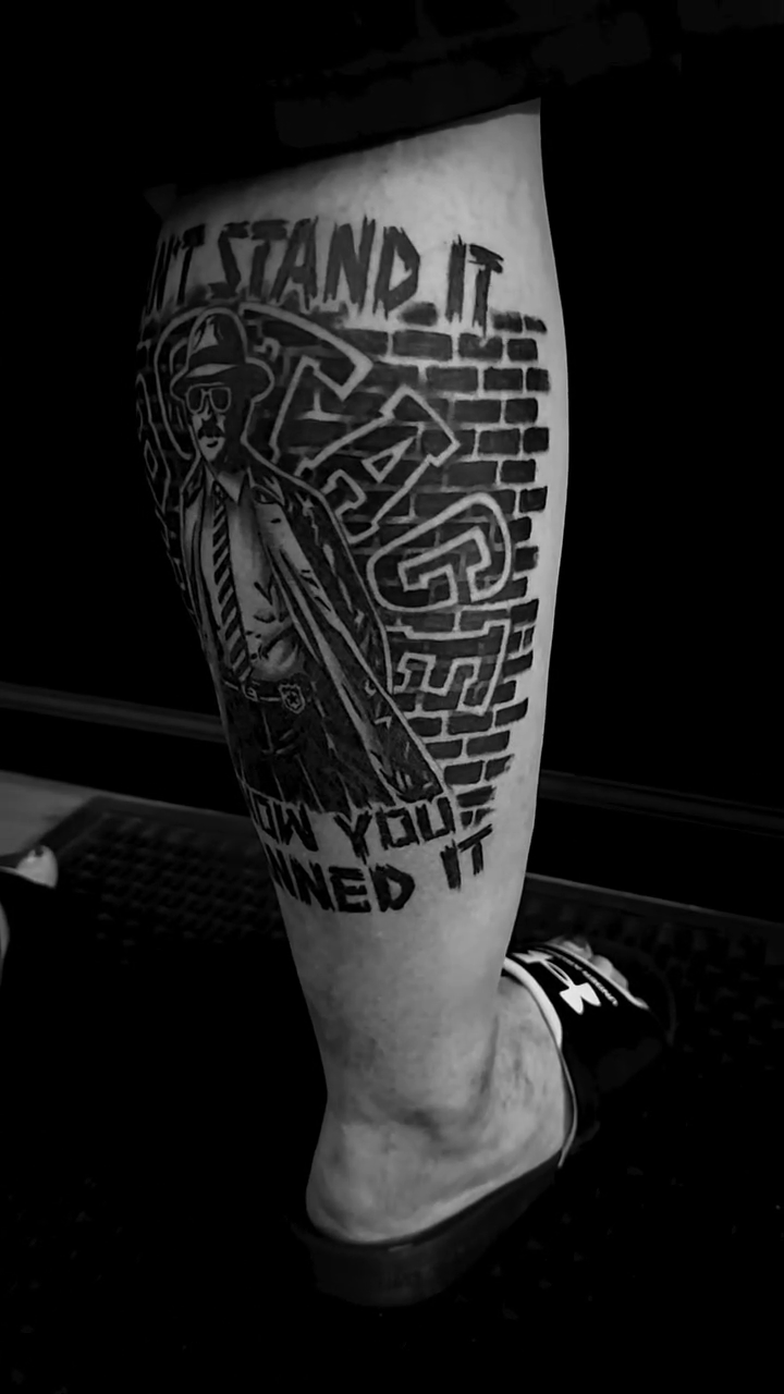 Tattoo by @inkandpaint551 — blackwork, lettering_script