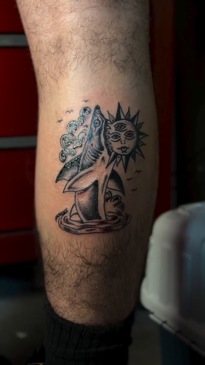 Tattoo by @corteztattoozz — illustrative, black_and_grey