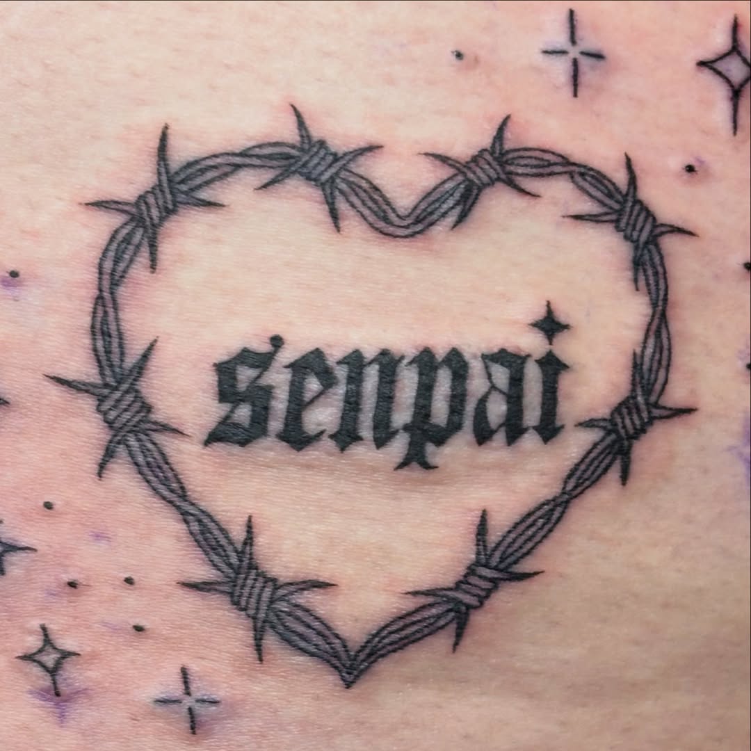 Tattoo by @sterstraal β lettering_script, blackwork